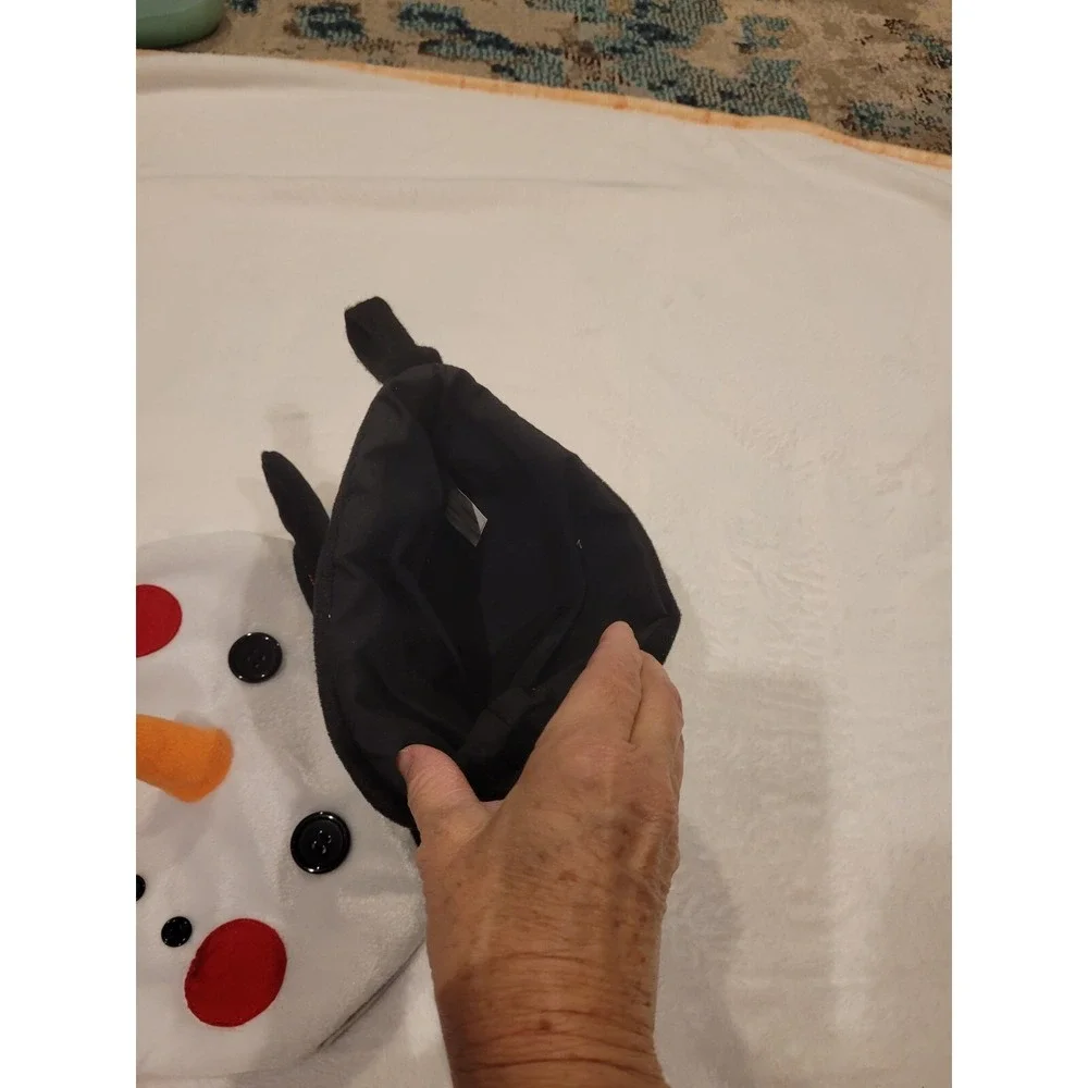 Hanging Snowman Head Stocking